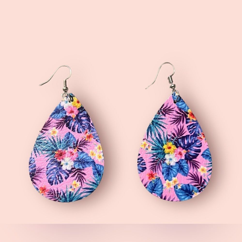 3/ $15 Brand New Faux Leather Earrings